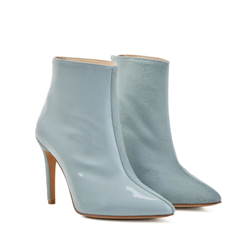 Powder blue ankle boots best sale