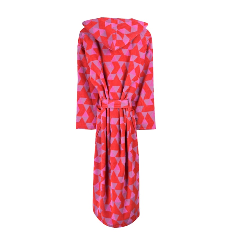 Thumbnail of Women's Hooded Dressing Gown - Pink Diamond image