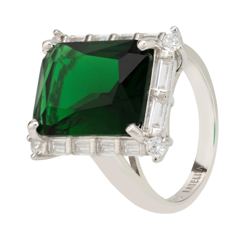 Thumbnail of Tudor Silver Ring Emerald image