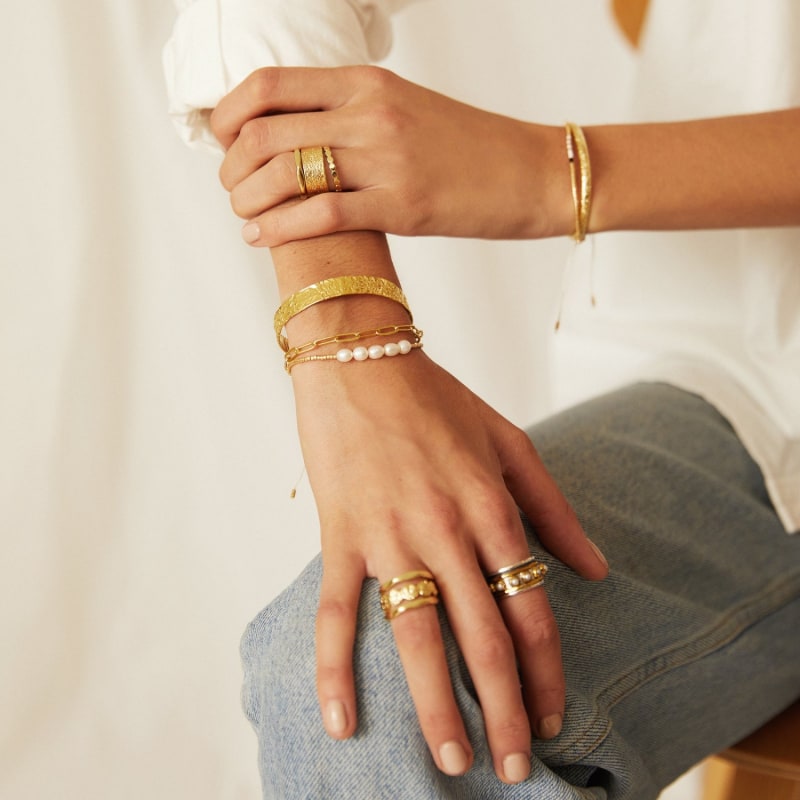 Thumbnail of Seline Gold and Pearl Bracelet image