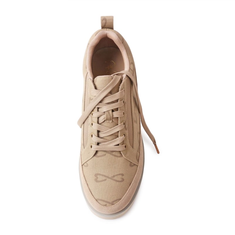 Thumbnail of Canvas & Suede Lug Sole Casual Sneaker - Tan image