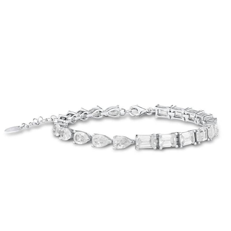 Half tennis bracelet on sale