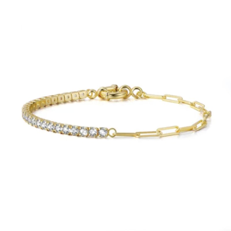 Half tennis bracelet on sale