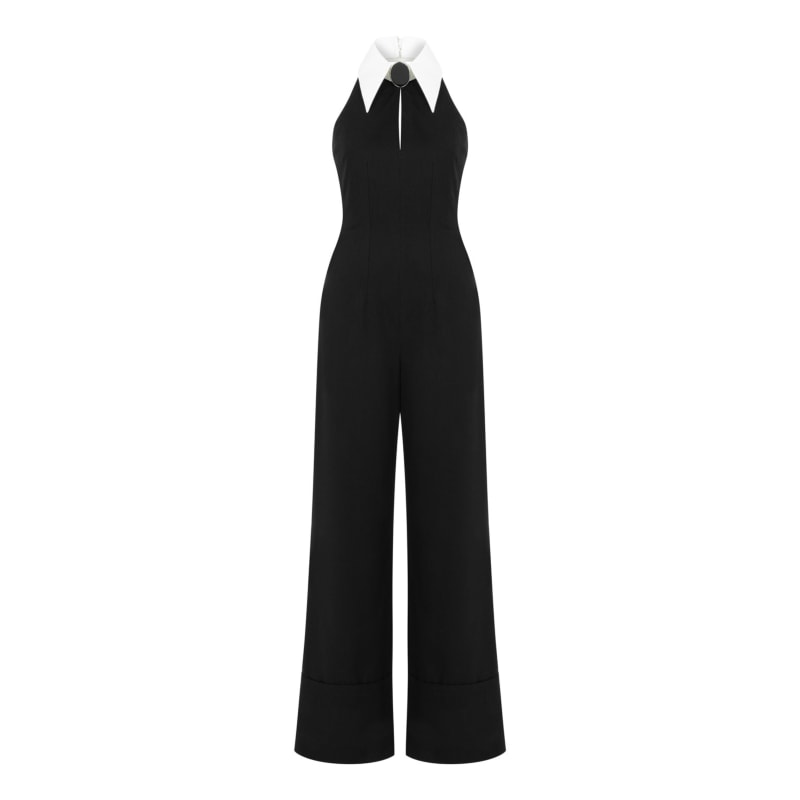 Thumbnail of Halter Neck Wide Leg Jumpsuit image