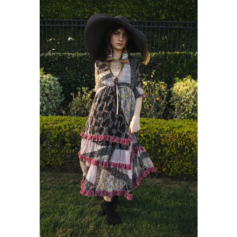 Hana Luxury Pret Embroidered Velvet Frock All Fried Up main image 1