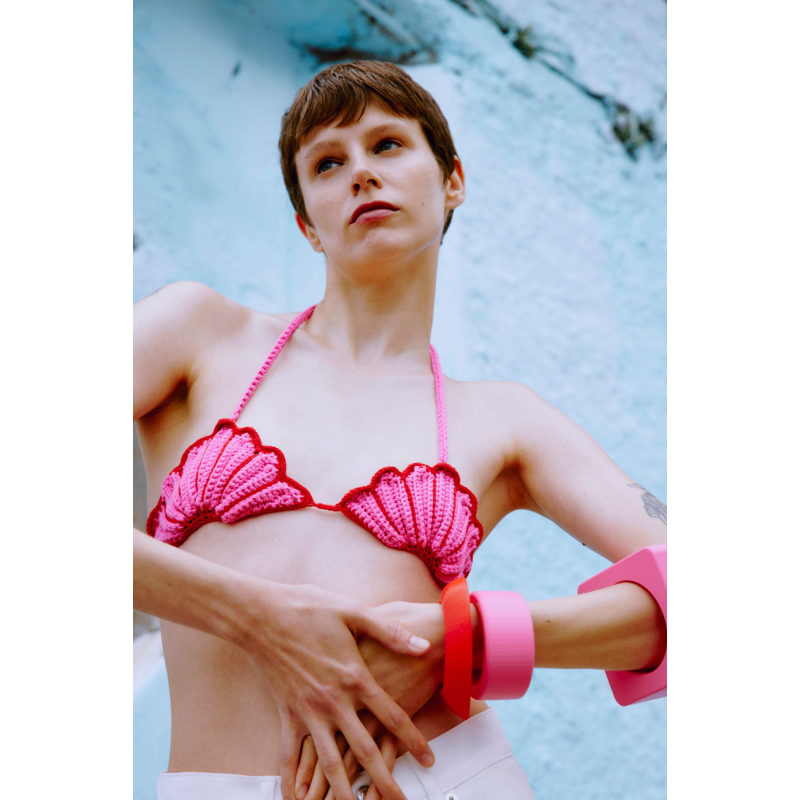 Seashell bikini top deals