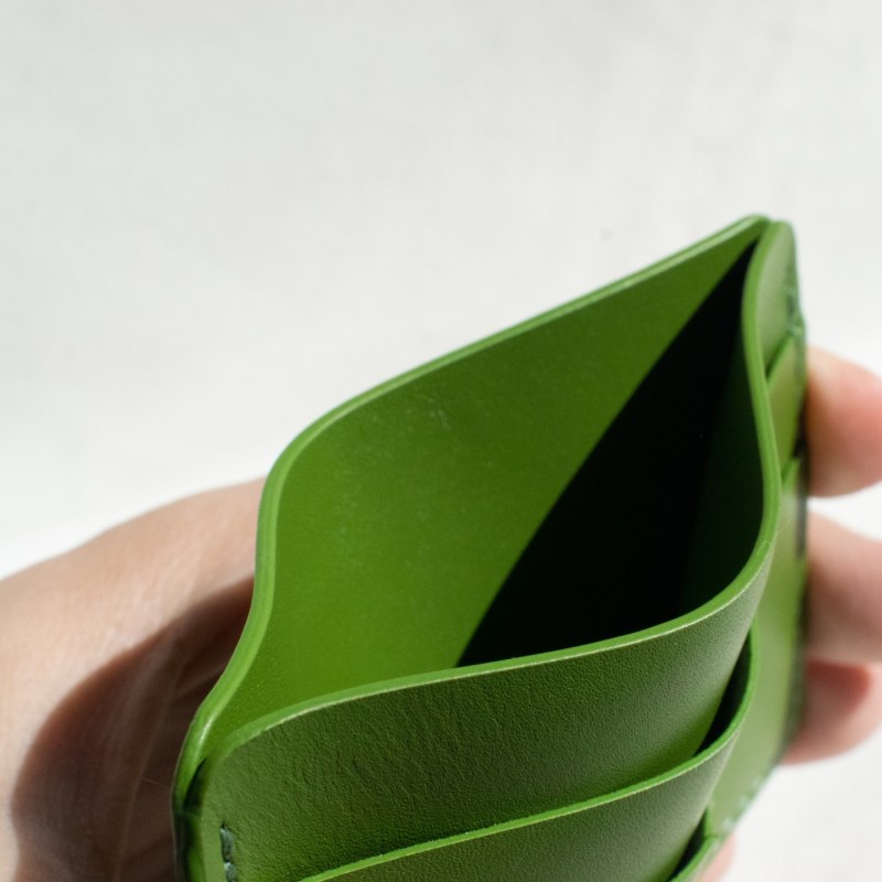 Thumbnail of Handmade Leather Card Case - Fern Green image