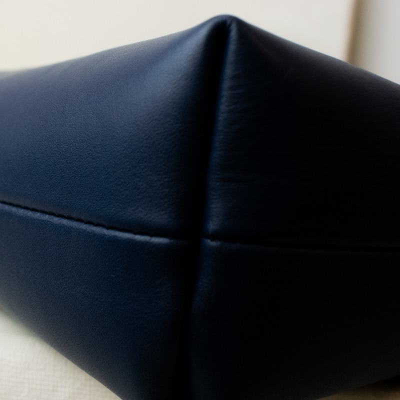 Thumbnail of Handmade Everyday Leather Tote Bag - Navy Blue image