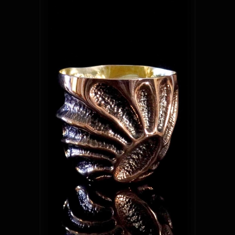 Thumbnail of Handmade Chased Copper Mug Tumbler Zp - One Of A Kind Collection image