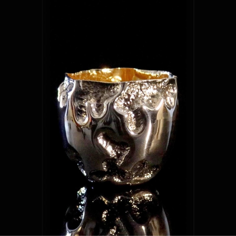 Thumbnail of Handmade Chased Copper Mug Tumbler Tr - One Of A Kind Collection By Modeditions image