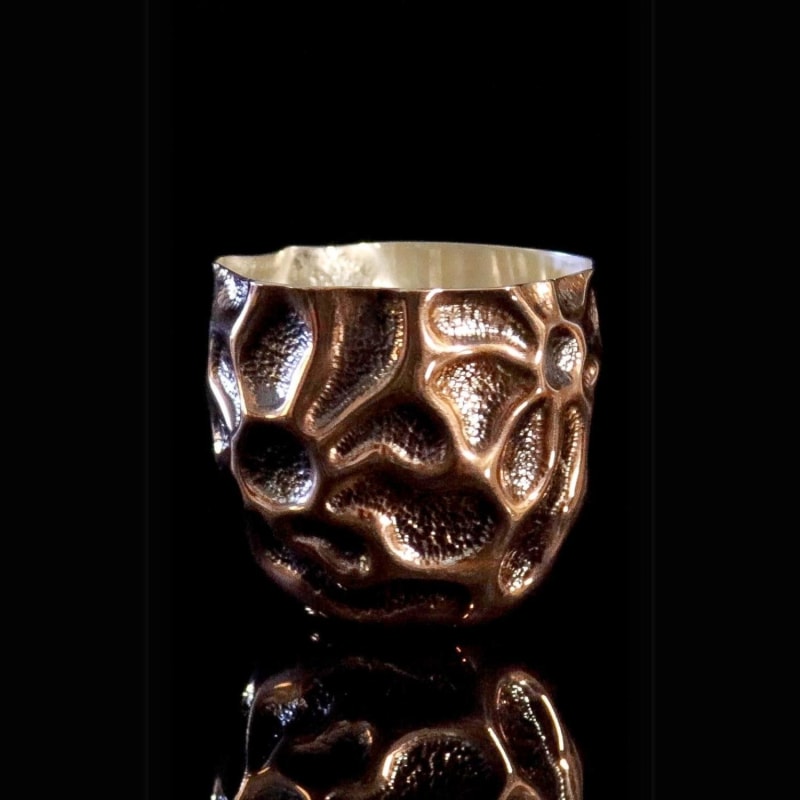 Thumbnail of Handmade Chased Copper Mug Tumbler Ox - One Of A Kind Collection image