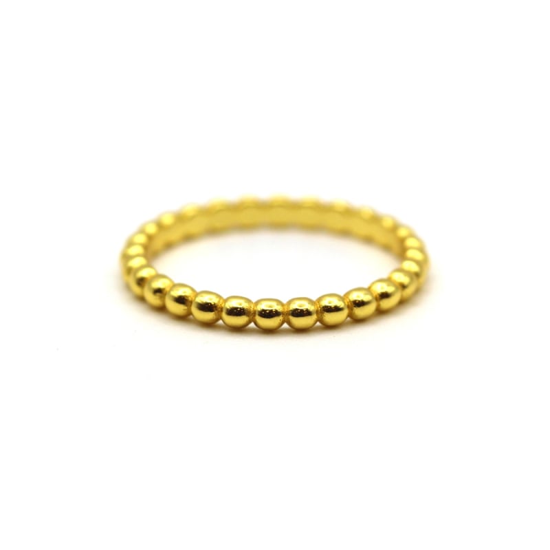 Thumbnail of Handmade Eternity Beads Yellow Gold Ring image