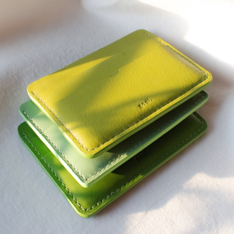 Thumbnail of Handmade Leather Card Case - Fern Green image