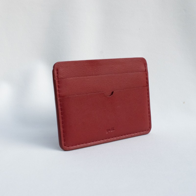 Thumbnail of Handmade Leather Card Case - Red image