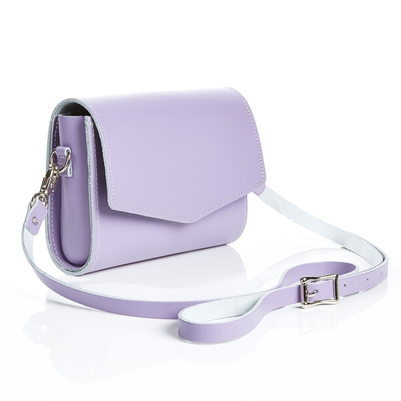 Thumbnail of Handmade Leather Clutch Bag - Pastel Violet image