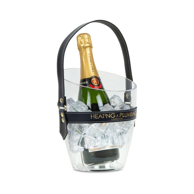 Champagne Bottle In Ice Bucket Candle Holder - Party Favor