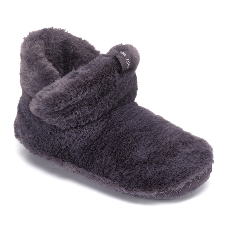 Tall fuzzy slipper boots best sale