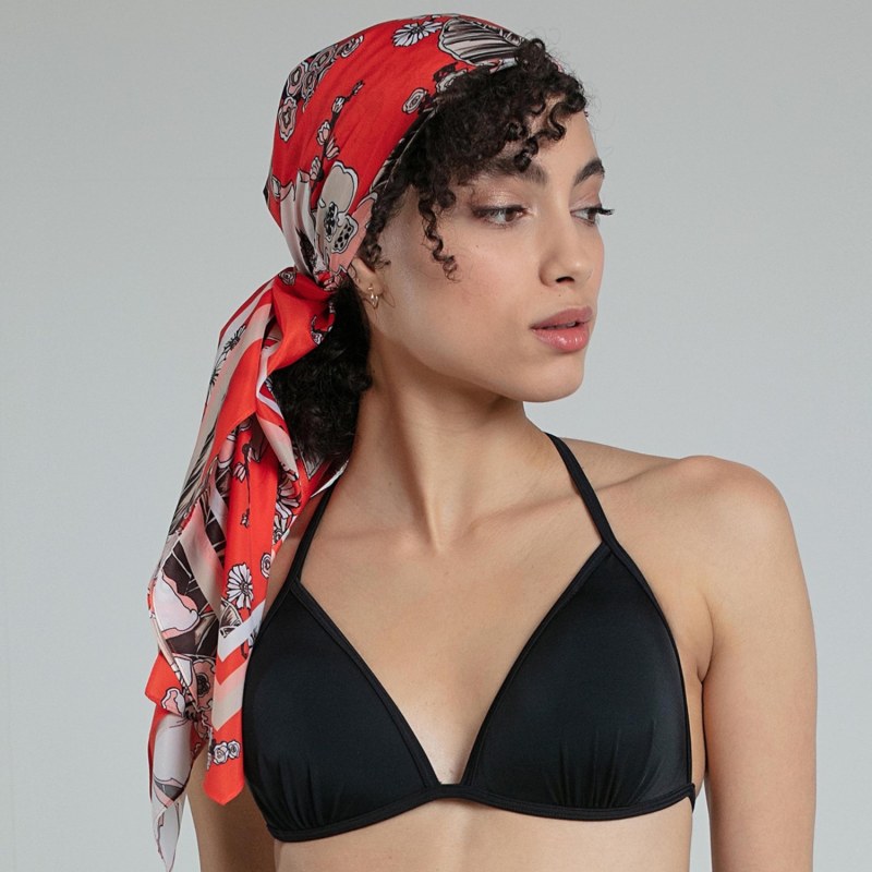 Thumbnail of Hattie Headscarf - Red image