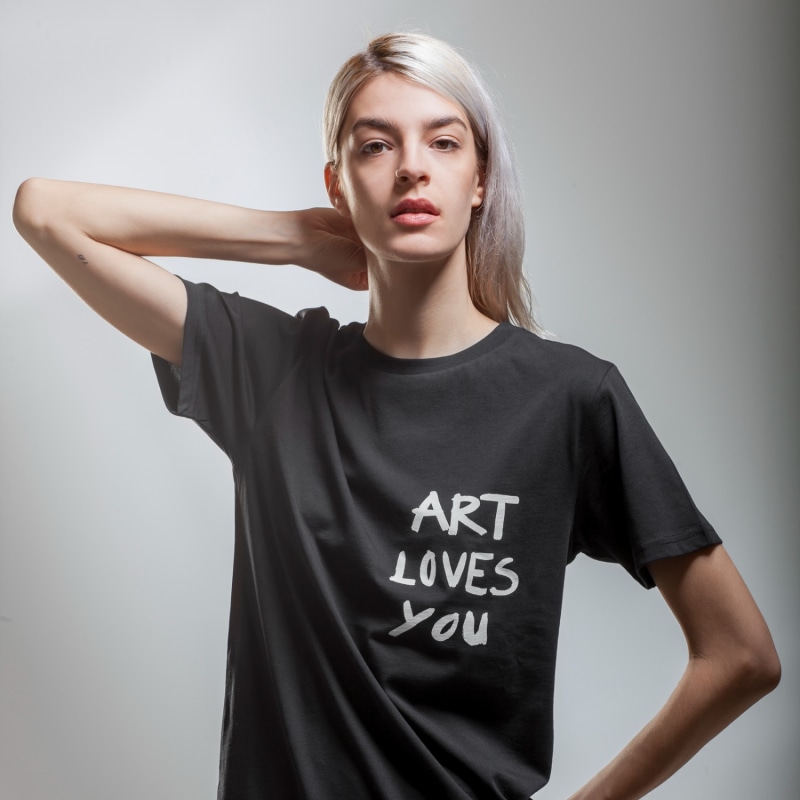 Thumbnail of Black Art Loves You T-Shirt image
