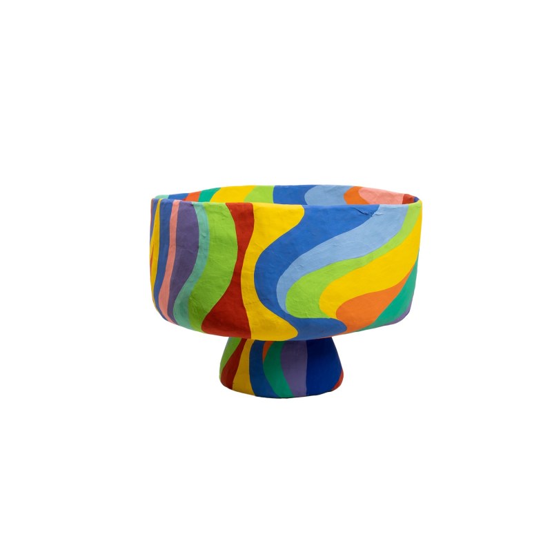 Thumbnail of Small Papier Mache Rainbow Bowl image