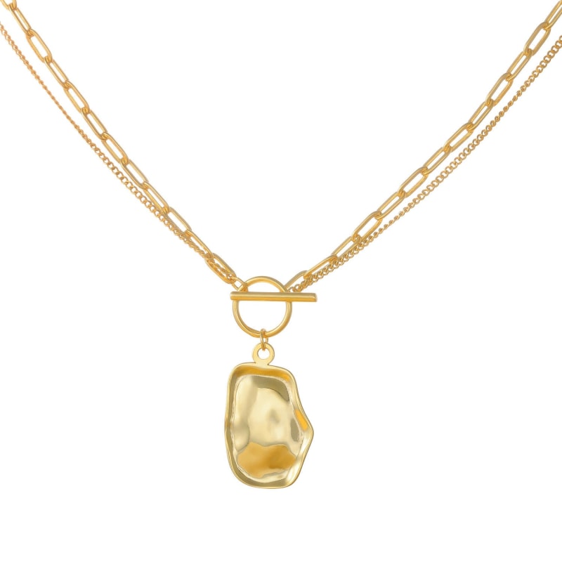 Thumbnail of Chelsea Double Chain Necklace- Gold image