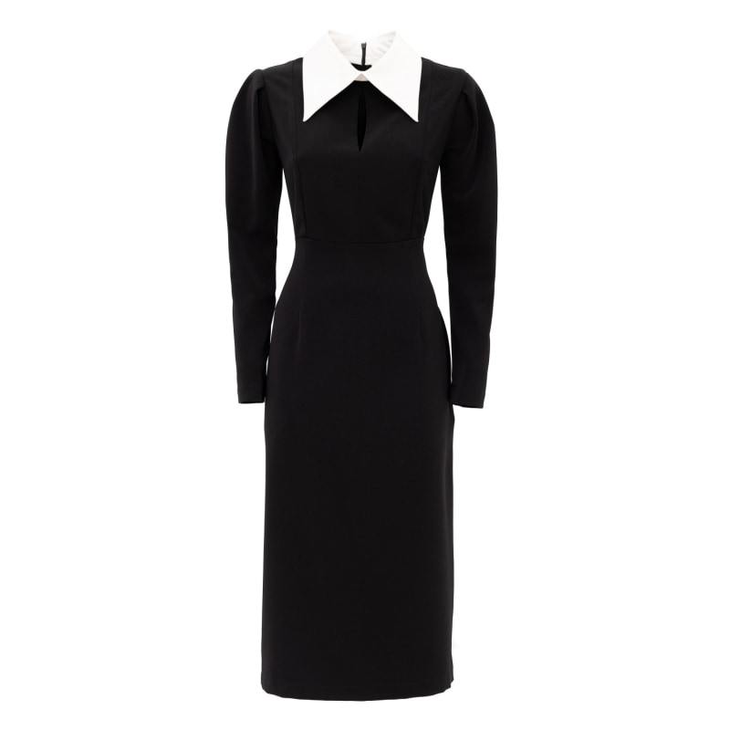 Thumbnail of Black Formal Midi Dress image