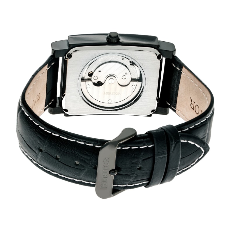 Thumbnail of Frederick Leather-Band Watch with Seconds Sub-Dial - Black image