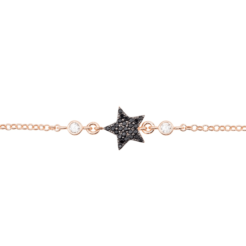 Thumbnail of Star Lucky Bracelet Black Rosegold image
