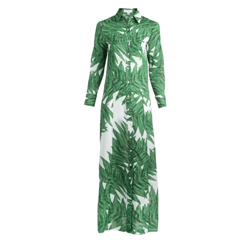 Thumbnail of Kathe Cotton Dress In Queen Palm image