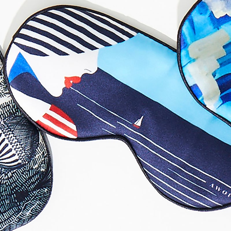 Thumbnail of On The French Riviera, Dreaming Of Travels By The Sea: Silk Sleep Mask image