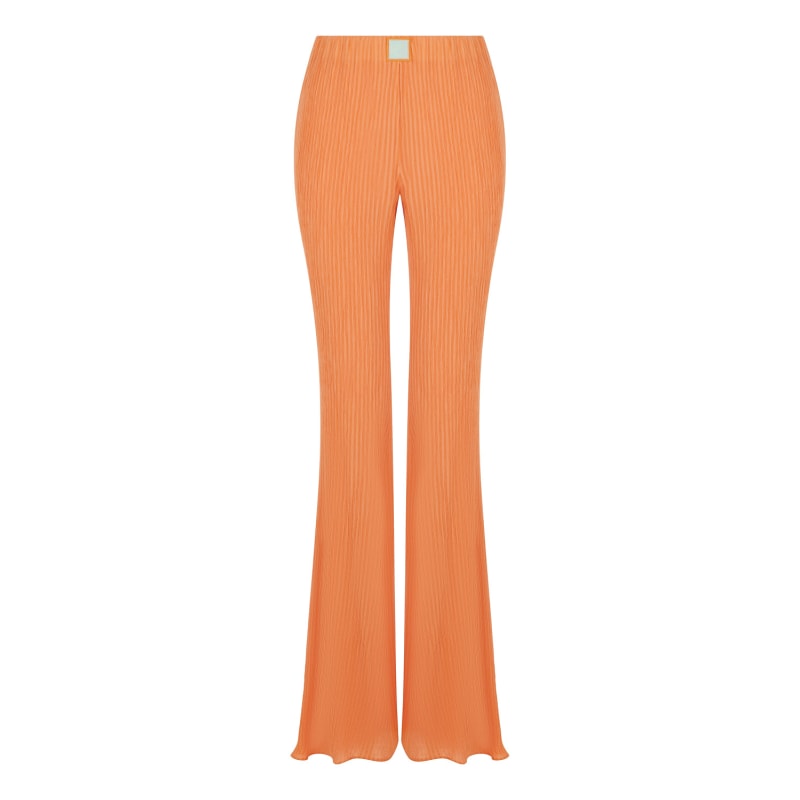 Orange flare jeans cheap