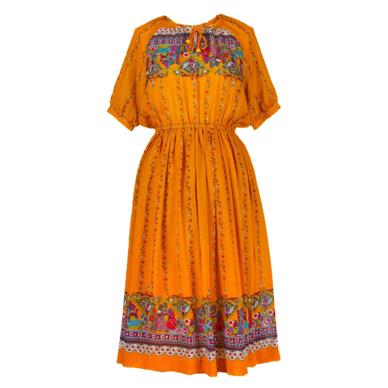 Mustard yellow vintage dress 2025