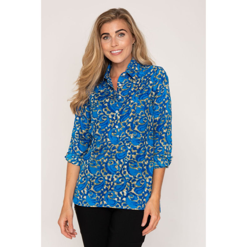 Thumbnail of Soho Shirt Royal Blue Swirl image