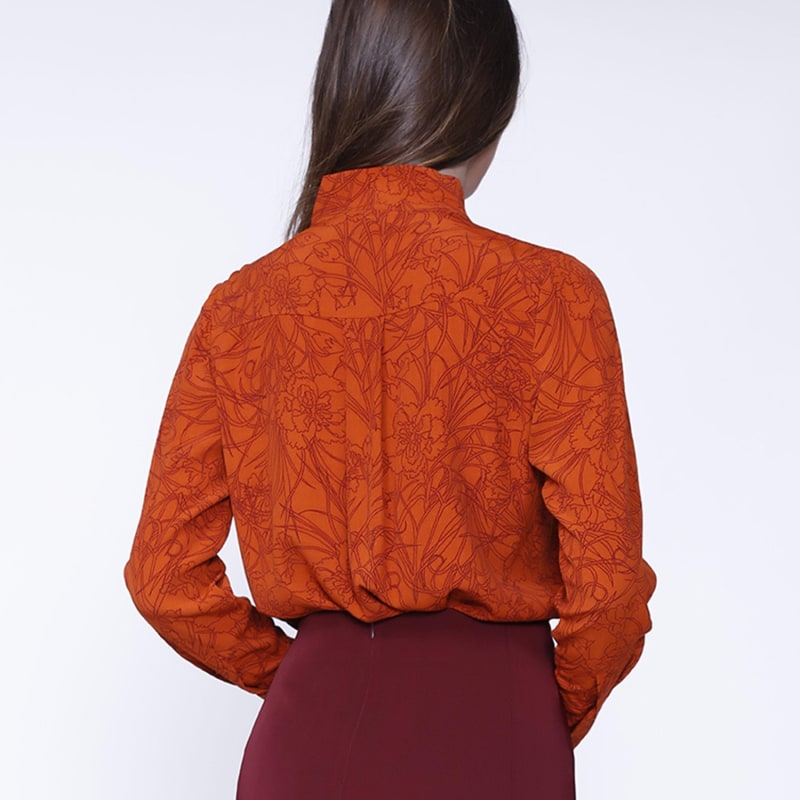 Thumbnail of Linear Flower Print Blouse image