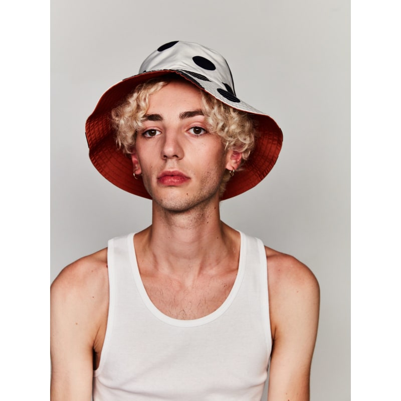 Thumbnail of Noir Floral Reversible  Bucket Hat image