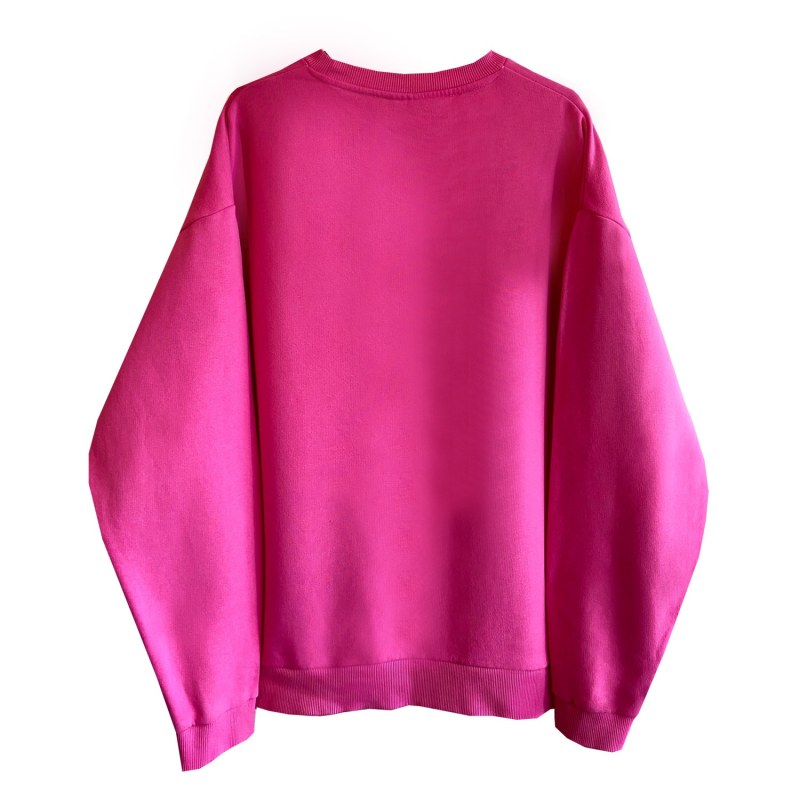 Thumbnail of Pink 'Happy Offline' Relaxed Sweatshirt - Pink & Purple image