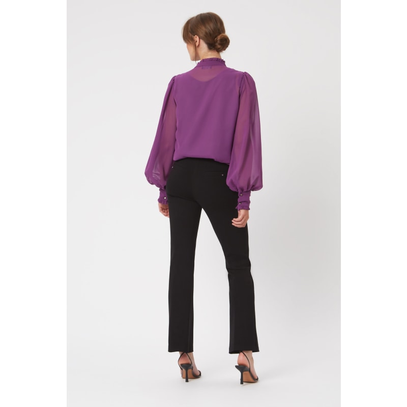 Thumbnail of Chiffon Ruffle Shirt - Purple image