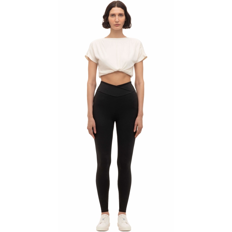 Thumbnail of Jotane Pocket Detailed High-Waisted Black Leggings image