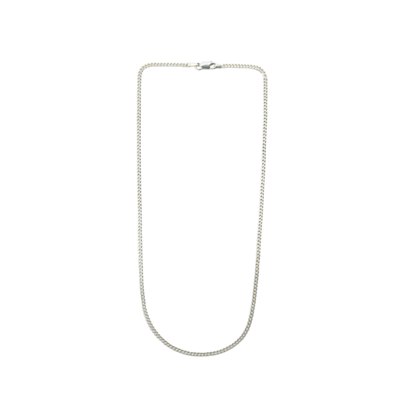 Flat curb chain online necklace