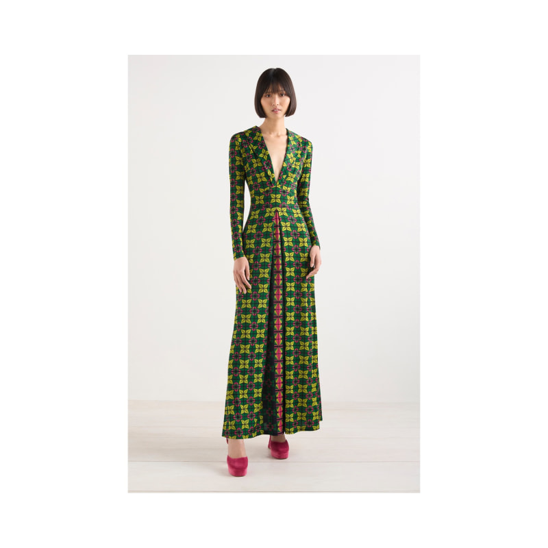 Aldo Stretch Jersey Maxi Dress ANNA ANTAL Wolf Badger