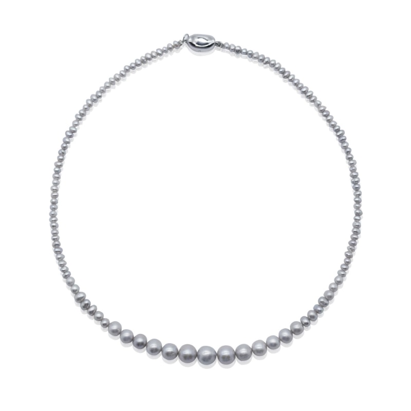 Thumbnail of Mia Gray Pearl Necklace image