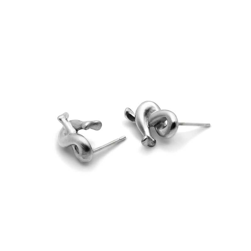 Thumbnail of Holding-It Earrings - Silver image