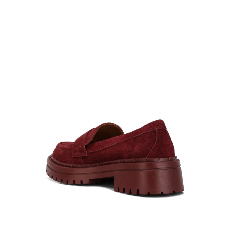 Burgundy suede loafers womens discount
