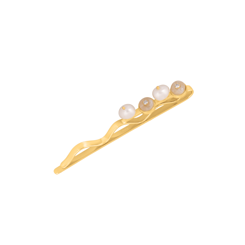 Thumbnail of Galatea White Hairpin With Moonstone image