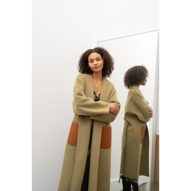 Belted cashmere coat hotsell