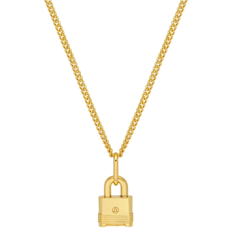 Thumbnail of Lock Necklace In Gold image