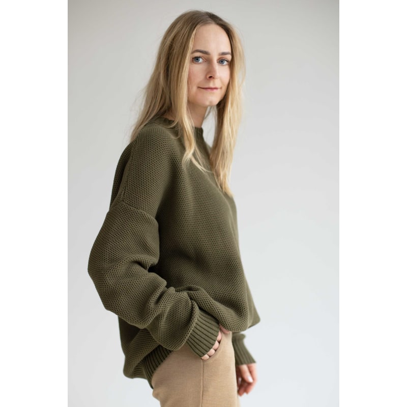 Thumbnail of Honeycomb Unisex Jumper Khaki image