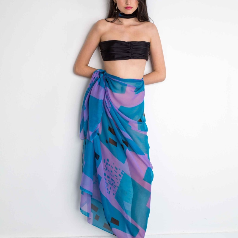 Thumbnail of Silk Sarong in Blue image