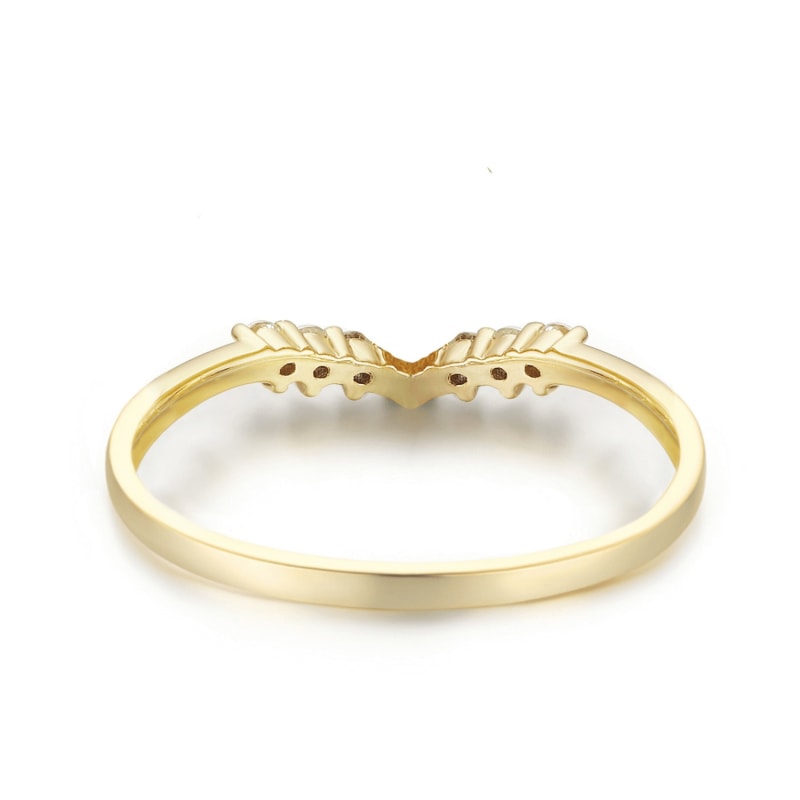 Thumbnail of Hearty Heart Stacking Band Yellow Gold Vermeil image