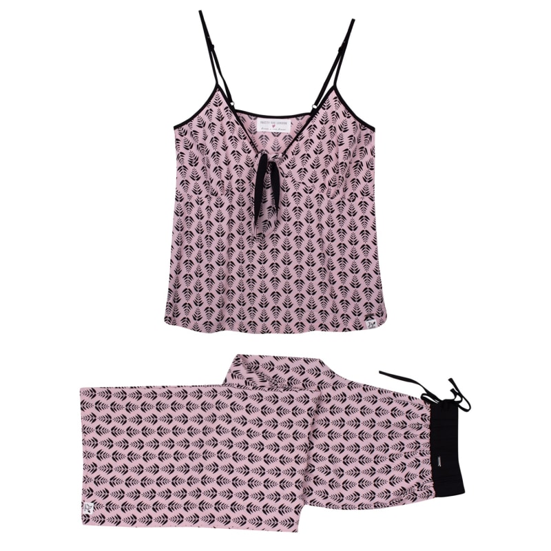 Thumbnail of Ecovero Cami Trouser Set In Pink image